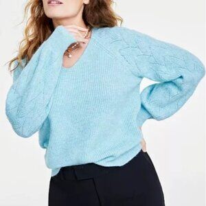 On 34th Blue Riviera Cozy Pullover Size XS NEW